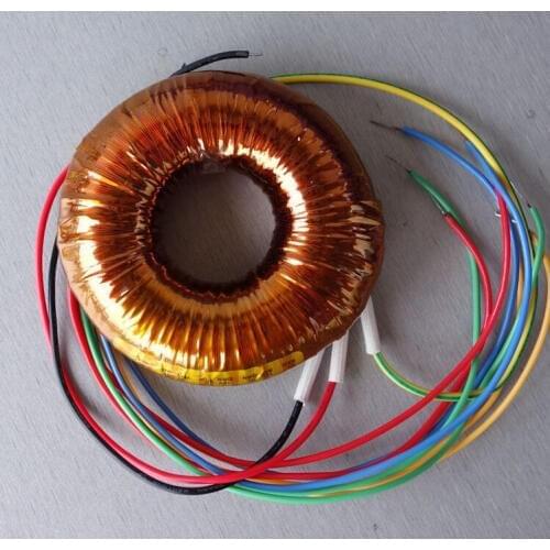 220V 50W 4N OFC O-type audio transformer for DAC pre-amp AC18V~0~18V 0~9V 0~9V