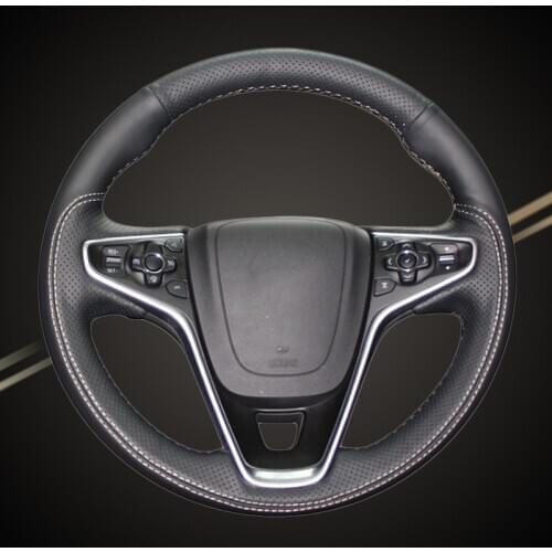 Car Braid On The Steering Wheel Cover for Buick Regal Opel Insignia 2014-2017 Vauxhall Insignia 2015 DIY Auto Covers Accessories
