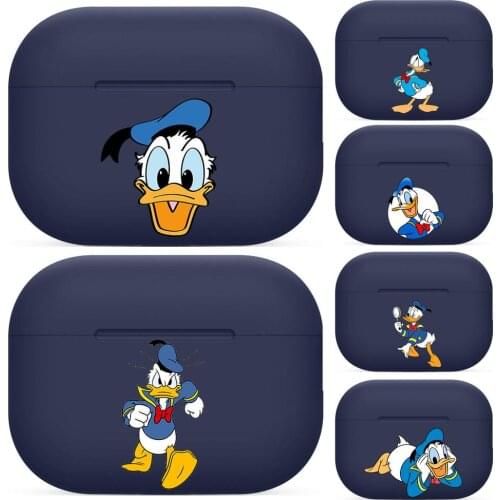 Donald Duck For Airpods pro 3 case Protective Bluetooth Wireless Earphone Cover Air Pods airpod case air pod cases Navy