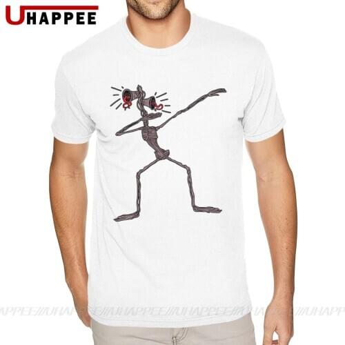 Dabbing Siren Head Halloween Meme Kids Tees Shirt Homme Streetwear Fashion Short Sleeve Crewneck Men Summer T Shirts 80s Merch