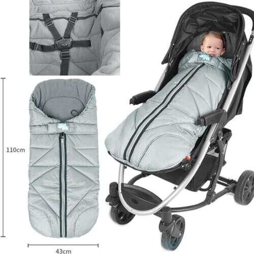Baby Footmuff Stroller Accessories Universal Winter Socks Sleeping Bag Windproof Warm Sleepsack Baby Pushchair Sleep Bag Babyzen
