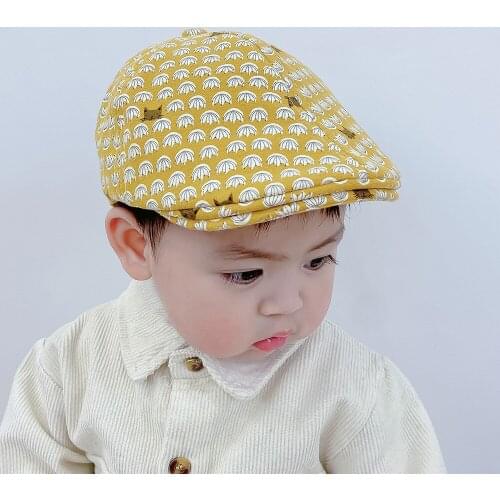 Cartoon Cat Infant Baby Berets Spring Autumn New Korean Version Beanies Hats Boys Girls Kids Party Formal Hat Gentleman Cap