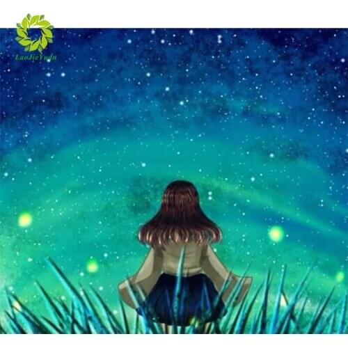 Diy 5d diamond painting cartoon animal Firefly world round diamond mosaic home decoration embroidery pattern embroidery handmade