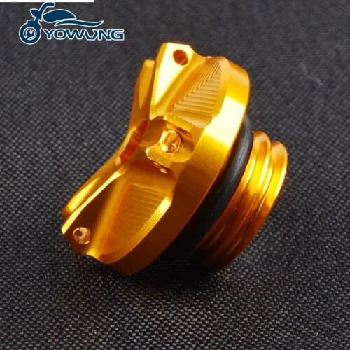 Motorcycle Engine Oil Filler Cap Drain Sump Plug Bolt Cover Screw For Yamaha FZ6 2004 2005 2006 2007 2008 2009 2010 2011 2012