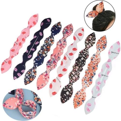 Korean Rabbit Hair Bands Hair Bun Braider Maker Styling Former Foam Meatball Bud Head Hairpin Hairdressing tool DIY Accessories