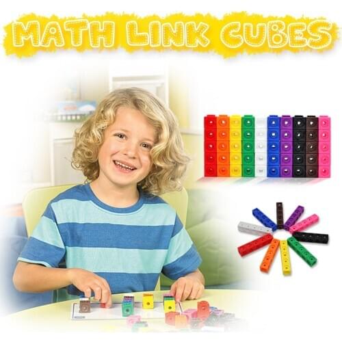 Creative Toy Math Spell Insert 2cm Square Building Blocks Mathlink Cubic Blocks Kindergarten Early Education Building Blocks