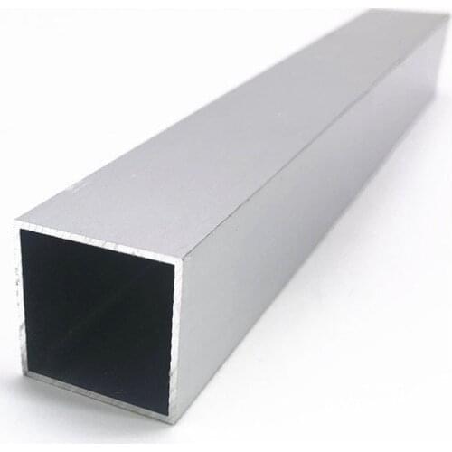 25mm*25mm*1mm square tube aluminum alloy hollow pipe rectangle straight duct vessel 100/200/300/400/500/550mm length