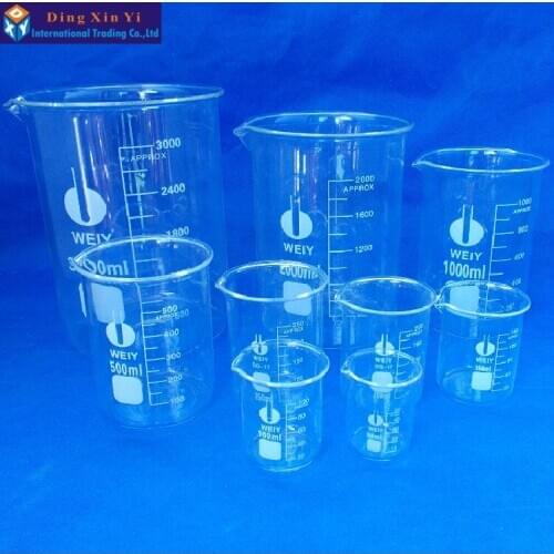 Lab Borosilicate GLass beaker chemical experiment Laboratory Equipment High temperature resistance