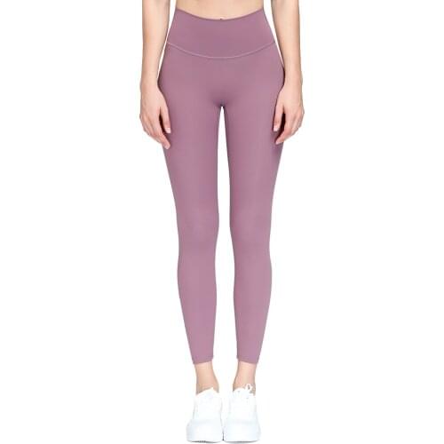 Naked Feel Leggings High Waist Squat Proof Yoga Tights Sport Woman Nylon Fitness Running Pants Gym Workout Athletci Leggings