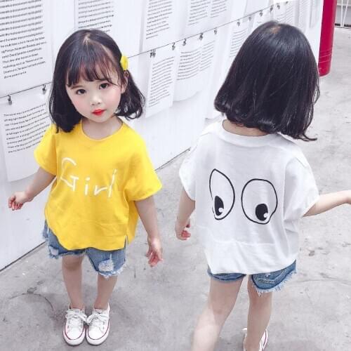 Eyes printed Baby boys girls Summer Short Sleeve T Shirts Children Clothes Kids Tops Funny Shirts Cute Clothing