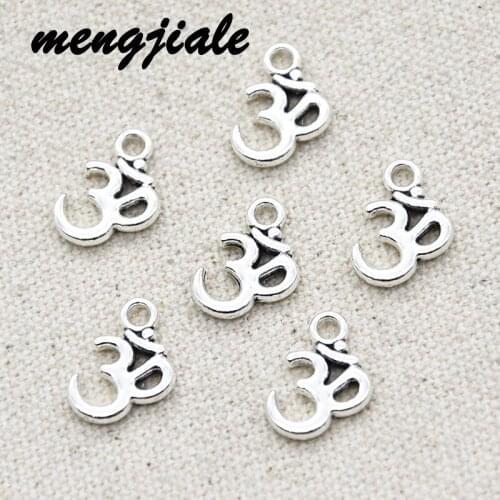 25pcs Hot Sell Vintage Metal Om Yoga Charms Pendants For DIY Making Alloy Handmade Finding Jewelry