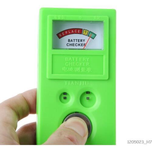 LR44 CR2032 CR2025 Watch Battery Checker Light Weight Button Cell Coin Battery Power Tester