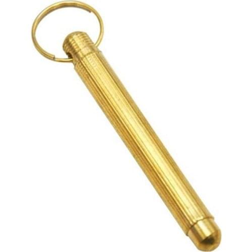 Metal Tobacco Pipe Shovel Keychain Ear Cleaning Gold Spoon Aluminum Snorter Clean Sniffer Snuff Cleaner ear E9R2