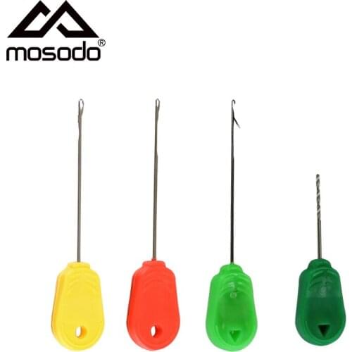 Mosodo 3pcs Boilies Bait Drill Baiting Needle Carp Fishing Accessories Soft Hair Rig Pop Up Boilies Carp Bait Drilling Tools Kit