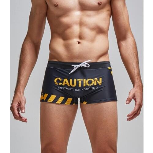 Men swimwear new arrivals men boxer swimming trunks sexy men beach shorts boxers sports bathing suit men swimsuit surfing pants