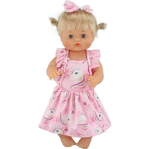 New lovely Clothes Fit 40cm 41cm Doll Nenuco Ropa y su Hermanita Purple Long Sleeves T-shirt Purple Dots Pants With Hat