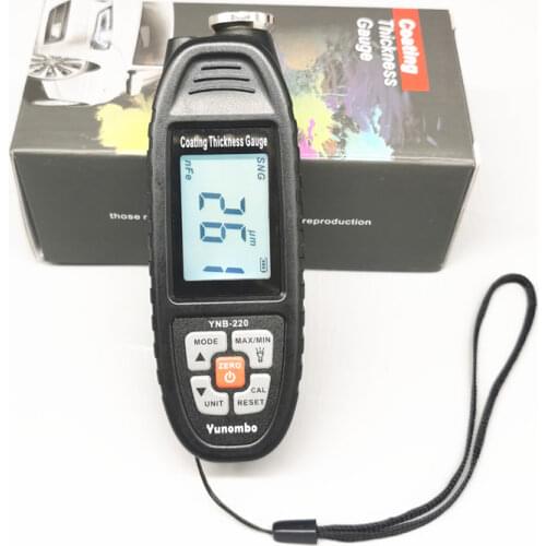 2020 New Release Yunombo YNB-220/220B/220U Backlight Car Paint Tester Thickness Meter Coating Thickness Gauge with LED/UV Light