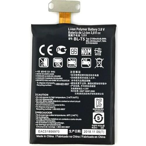 NEW Original BL-T5 Battery For LG E971 E973 E975 Nexus 4 E960 NEW 2100mAh Battery+Home Delivery