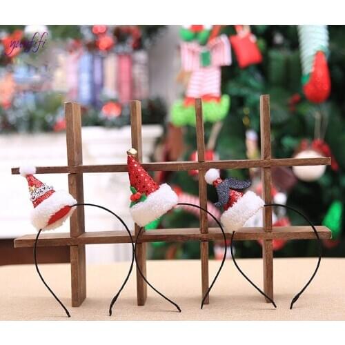 New 1PCS Christmas Headband Santa Xmas Hair Band Clasp Headwear Head Hoop Party Hairband head hoop Christmas Gift