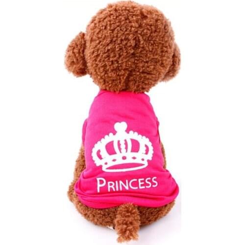 Pet Dog Clothes Puppy Vest Spring summer T-shirt Pet Shirt Cute dog vest princess pajamas pet Cat Clothes costume for small dog