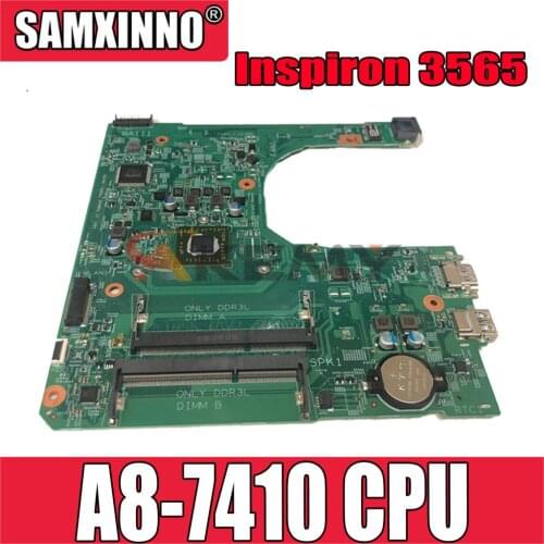 Original Laptop motherboard For DELL Inspiron 3565 A8-7410 Mainboard CN-0GW4F0 0GW4F0 15276-1 AM7410 CPU
