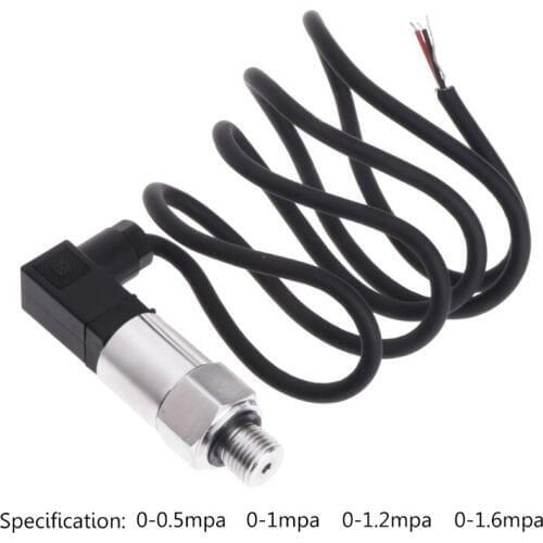 G1/4 Pressure Transmitter Transducer for Water Gas Oil 4-20mA Output 0-1.6MPA Pressure Range