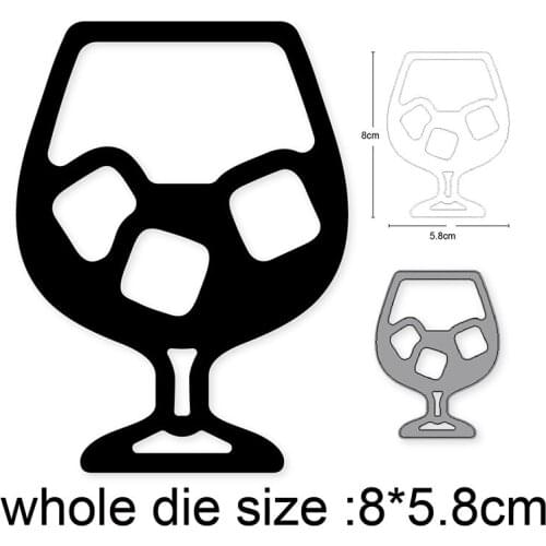 Goblet Cup Cutting dies New 2021 Metal Cutting Dies For DIY Scrapbooking and Card Making Decorative Embossing Die Cut Craft dies