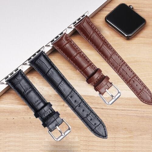 High quality Leather loop for Apple Watch Band Series 4 3/2/1 Sport Bracelet 42 mm 38 mm Strap For iwatch 5 Band 40mm 44mm