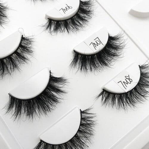 5/10pairs 3D Mink Lashes Natural False Eyelashes Dramatic Volume Fake Lashes Makeup Eyelash Extension Silk Eyelashes