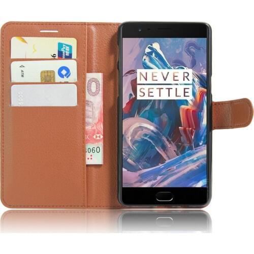 For OnePlus 3T /one plus 3 T A3010 Luxury Leather Case for OnePlus 3 A3000 phone Back Cover case Housing Wallet case+Stand
