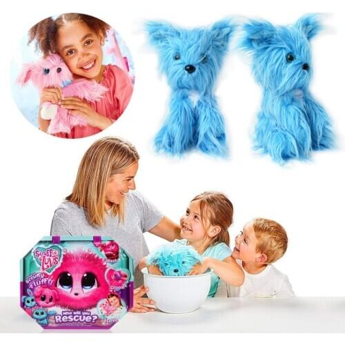 Surprise blind box cute big ear mini animal bath pet cat dog rabbit plush toy doll color childrens toy companion gift