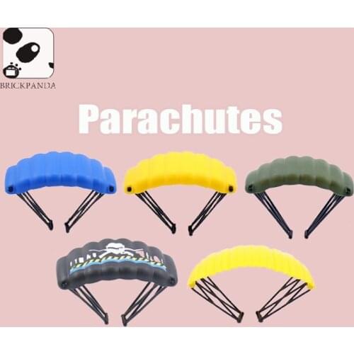Military Arms Set Parachute Weapon Accessories Building Blocks Soldier Brick Figures Scenes Jump-sack 5pcs Gift Toy For Children