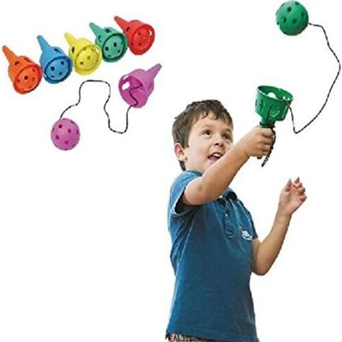 Funny 2PC Pack- Throw and Catch- Fun Ball and Cup- Soft Ball Kendama For Beginner Motor Skills Toys Best Birthday Gift