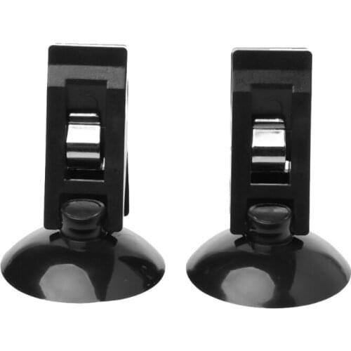 1 Pair Universal Car Windshield Parking Card Ticket Holder Clip Organizer w/Suction W91F