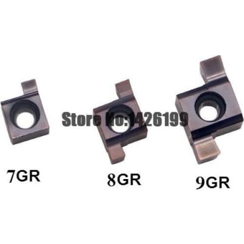 10PCS 6GR/7GR/8GR/9GR 100/125/150/200/250/300 Inside Groove Carbide Turning Inserts Suit for GroovingTools SNGR Steel