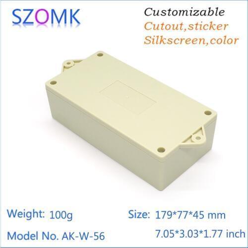 10pcs plastic junction box industry mini electrical enclosure for project controller shell 179*77*45mm Plastic project box