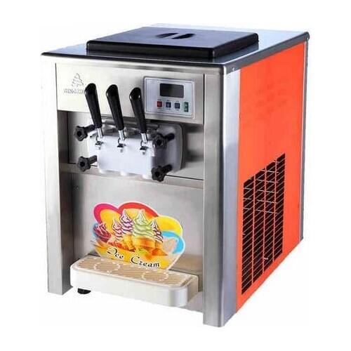 18L/H Commercial 3 Flavor ice cream maker Soft ice cream making machine 110V te