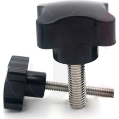 2PCS Four stars Screw M5 Thumb handle Bakelite Screws 10-50mm Length Bolts