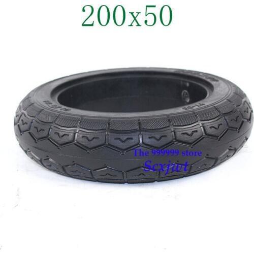 Free Shipping Good Reputation Electric Scooter Tyre 200x50 Solid Tires Fit for Electric Vehicle Aluminium Alloy Wheel
