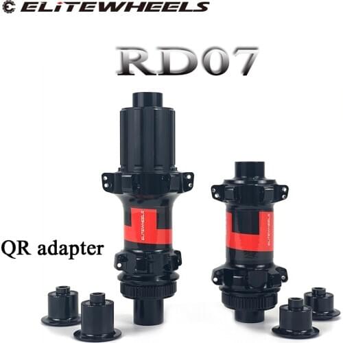 ELITE RD07 Center Lock Or 6-bolt Lock Hub Front 12x100mm Rear 12x142mm 24-24 Holes For Road Disc Bike Wheels Cyclocross Cycling
