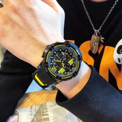 MEGIR Creative Mens Sports Quartz Watches Army Military Chronograph Waterproof Wristwatches Men Relogios Masculino Clock Male