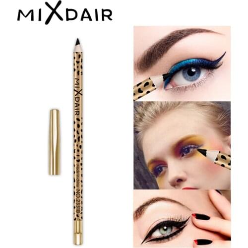 Mixdair Black Eyeliner Pencil Waterproof Sweat-Proof Non-Blooming Non-Marking M2331b Makeup Cosmetic Gift for Girl or Women