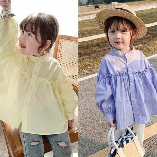 Girls Babys Kids Blouse Jacket Outwear 2021 Beauty Spring Autumn Top Cardigan Ruffles Rural Cotton Princess Childrens Clothing