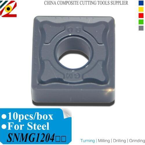 EDGEV 10PCS CNC Carbide Inserts SNMG120404 SNMG120408 SNMG120412 SNMG431 SNMG432 Lathe Tungsten SNMG 120408 Machining Steel