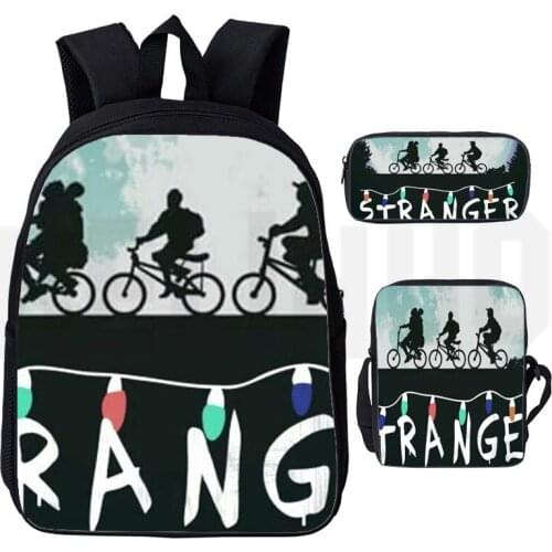Hot Movie Stranger Things Backpack Men Mochila Sac A Dos 3D Print Stranger Thing Schoolbags Bookbag Student Laptop Bagpack New
