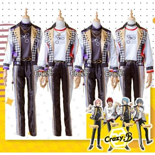 Game Ensemble Stars Crazy B HiMERU Oukawa Kohaku Shiina Niki Amagi RinneCosplay Costume Halloween Carnival Uniforms Custom Made