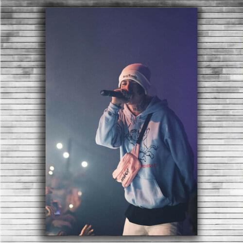 Lil Xan Rap Hip Hop Music Star Singer 3 Silk Fabric Wall Poster Art Decor Sticker Bright
