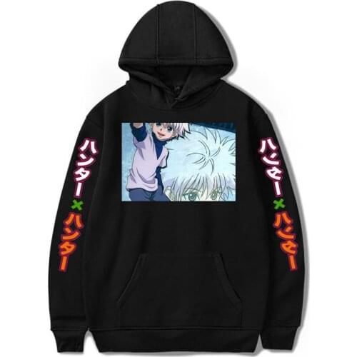 Cute Mens Hoodies Hunter X Hunter Men Women Pullovers Hoodies Sweatshirts Cartoon oversize Anime leisure Hoody Streetwear Tops