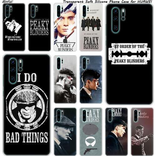 Peaky Blinders Soft Silicone Phone Case for Huawei P30 P20 Pro P10 P9 P8 Lite 2017 P Smart Z Plus 2019 NOVA 3 3i Fashion Cover
