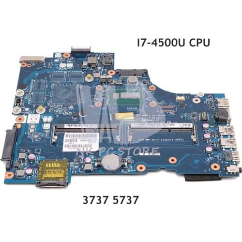 NOKOTION For Dell Inspiron 3737 5737 laptop motherboard VBW11 LA-9984P CN-0D9D5C 0D9D5C D9D5C Main board SR16Z I7-4500U CPU